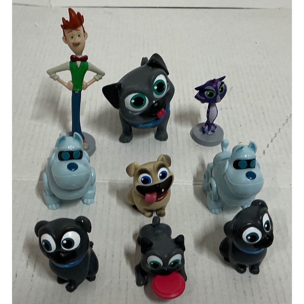 Disney Puppy Dog Pals Figure Lot Bingo Rolly Bob A.R.F. Hissy Mini Toys Set